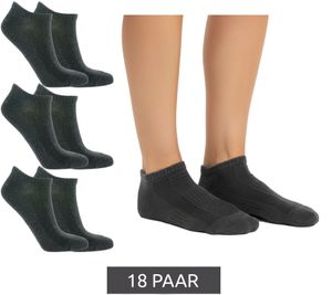 18 Paar TASTIQ Sneaker-Socken schlichte Baumwoll-Socken in Geschenkbox Sport-Socken Grau 18 Paar TASTIQ Sneaker-Socken schlichte Baumwoll-Socken in Geschenkbox Sport-Socken Grau