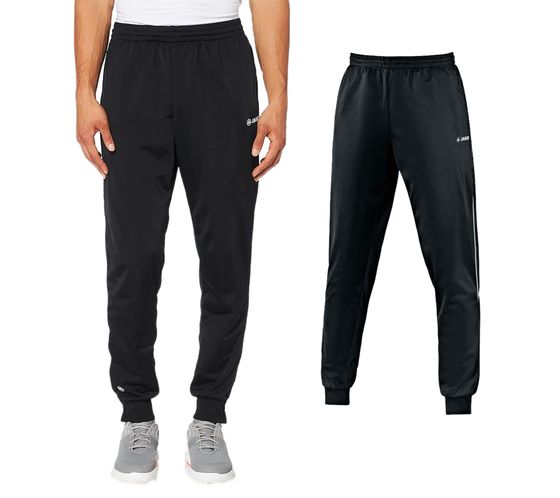 Pantaloni da jogging per uomo e bambino JAKO Attak 2.0 con pantaloni fitness in tessuto interlock per ragazze e ragazzi 9272-08 nero