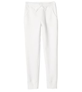 Amazon Essentials Basic Joggers per ragazze e ragazzi Pantaloni della tuta con contenuto di cotone Pantaloni fitness B07HL29NS7 Bianco