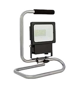 RITOS Foco LED Lámpara de reflector ecológico luz de construcción luz de trabajo 20W 2000 lúmenes 27060120902 plateado/negro