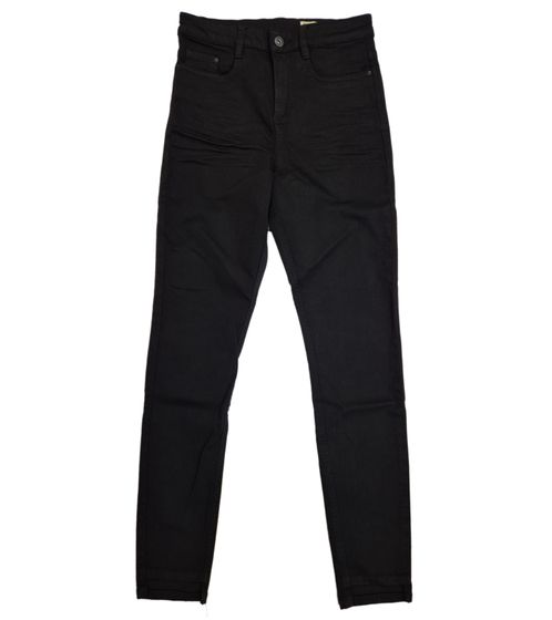 ESPRIT Damen Stretch-Jeans Skinny-Fit High-Waist Denim-Hose im 5-Pocket Style 119CC1B016 B02 001 Schwarz