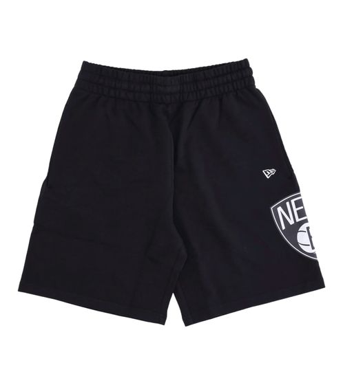 Short pour hommes avec logo de l'équipe délavé NEW ERA avec pantalon de basket-ball imprimé Brooklyn Nets 13083853 Noir