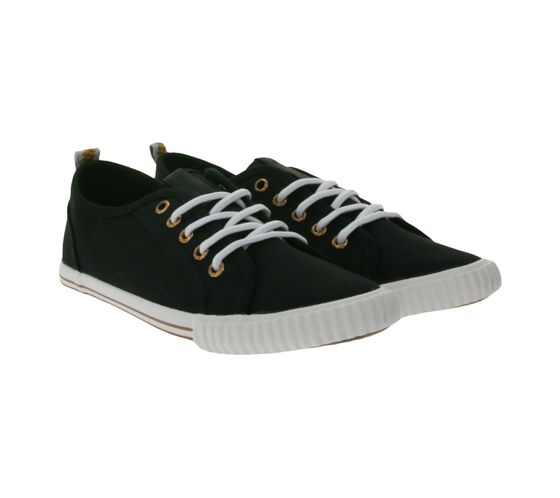 LUHTA Jed Damen Canvas Sneaker mit herausnehmbarer Einlegesohle 9 75521 477L 990 Schwarz