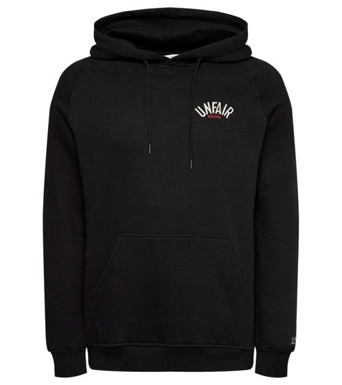 UNFAIR ATHLETICS Elementary men's hooded sweater with logo embroidery, fashionable cotton sweater UNFR22-174 black