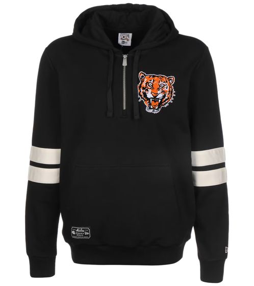 NEW ERA MLB Detroit Tigers Cooperstown men's sweater with MLB Detroit Tiger print hooded sweater 12485726 black