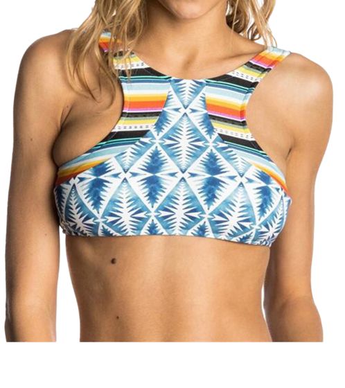 RIP CURL Beach Bazaar Top de bikini para mujer Top de bikini flexible GSIZZ3 Azul 70 Colorido