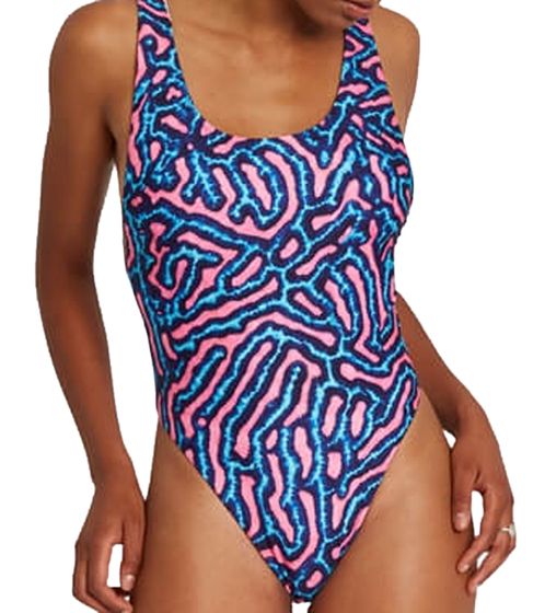 VOLCOM Coral Morph 1PC traje de baño de mujer traje de baño reversible O3012104 MLT colorido