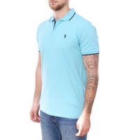 U.S. POLO ASSN. Men's polo shirt plain or with colored accents Basic shirt Cotton shirt Short-sleeved shirt Yellow, blue, red, green, turquoise, light blue, black U.S. POLO ASSN. Men's polo shirt plain or with colored accents Basic shirt Cotton shirt Short-sleeved shirt Yellow, blue, red, green, turquoise, light blue, black