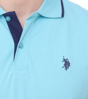 U.S. POLO ASSN. Men's polo shirt plain or with colored accents Basic shirt Cotton shirt Short-sleeved shirt Yellow, blue, red, green, turquoise, light blue, black U.S. POLO ASSN. Men's polo shirt plain or with colored accents Basic shirt Cotton shirt Short-sleeved shirt Yellow, blue, red, green, turquoise, light blue, black