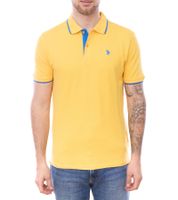 U.S. POLO ASSN. Men's polo shirt plain or with colored accents Basic shirt Cotton shirt Short-sleeved shirt Yellow, blue, red, green, turquoise, light blue, black U.S. POLO ASSN. Men's polo shirt plain or with colored accents Basic shirt Cotton shirt Short-sleeved shirt Yellow, blue, red, green, turquoise, light blue, black