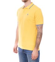 U.S. POLO ASSN. Men's polo shirt plain or with colored accents Basic shirt Cotton shirt Short-sleeved shirt Yellow, blue, red, green, turquoise, light blue, black U.S. POLO ASSN. Men's polo shirt plain or with colored accents Basic shirt Cotton shirt Short-sleeved shirt Yellow, blue, red, green, turquoise, light blue, black