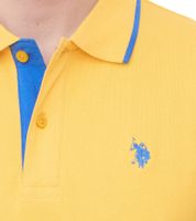 U.S. POLO ASSN. Men's polo shirt plain or with colored accents Basic shirt Cotton shirt Short-sleeved shirt Yellow, blue, red, green, turquoise, light blue, black U.S. POLO ASSN. Men's polo shirt plain or with colored accents Basic shirt Cotton shirt Short-sleeved shirt Yellow, blue, red, green, turquoise, light blue, black