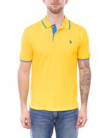 U.S. POLO ASSN. Men's polo shirt plain or with colored accents Basic shirt Cotton shirt Short-sleeved shirt Yellow, blue, red, green, turquoise, light blue, black U.S. POLO ASSN. Men's polo shirt plain or with colored accents Basic shirt Cotton shirt Short-sleeved shirt Yellow, blue, red, green, turquoise, light blue, black