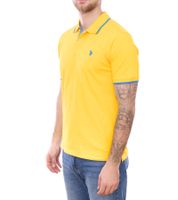 U.S. POLO ASSN. Men's polo shirt plain or with colored accents Basic shirt Cotton shirt Short-sleeved shirt Yellow, blue, red, green, turquoise, light blue, black U.S. POLO ASSN. Men's polo shirt plain or with colored accents Basic shirt Cotton shirt Short-sleeved shirt Yellow, blue, red, green, turquoise, light blue, black