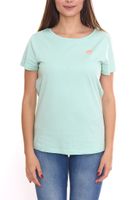 2-pack AjC women's T-shirt with various prints, short-sleeved summer shirt, cotton, mint, pink or white