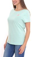 2-pack AjC women's T-shirt with various prints, short-sleeved summer shirt, cotton, mint, pink or white