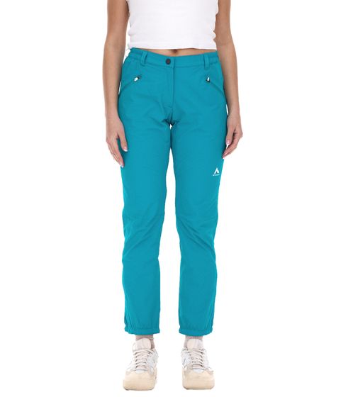 McKinley Beira W Damen Wander-Hose mit Lichtschutzfaktor 50 Outdoor-Hose Kurzgröße 424130 609 Türkis