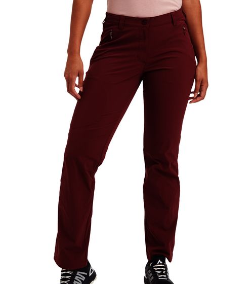 McKinley Madok W Pantalon de randonnée pour femme avec protection naturelle contre les insectes, pantalon de randonnée antibactérien 286131 299 rouge vin