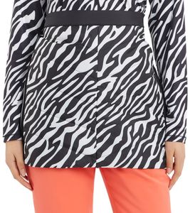 McKINLEY Isabel W Damen Ski-Rock schützender Rock mit AQUABASE Beschichtung im Zebra-Look 420206 915 Schwarz/Weiß