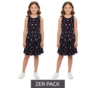 Pack of 2 KIDSWORLD girls' summer dress with all-over floral pattern, casual dress 74239509 black Pack of 2 KIDSWORLD girls' summer dress with all-over floral pattern, casual dress 74239509 black