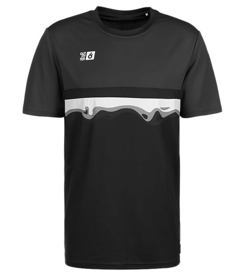 Outfitter OCEAN FABRICS TAHI Herren nachhaltiges Training-Shirt mit Mesh-Einsätzen Fitness-Shirt Kurzarm-Shirt OUT-M-1021-OTW-61 Schwarz