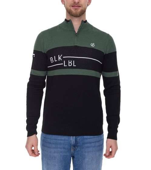 DARE 2b Outgoing II Sudadera para hombre Troyer con jersey antibacteriano para control de olores DMK312_P7T Negro/Verde