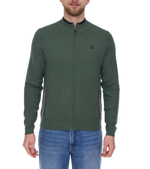 DARE 2b Dutiful II FullZip giacca cardigan da uomo in cotone con dettagli a righe DMK315_DDH Verde