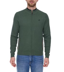 DARE 2b Dutiful II FullZip Herren Strickjacke Jacke mit Streifendetails DMK315_DDH Grün