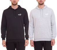 PUMA ESS Logo Herren stylischer Kapuzen-Pullover Baumwoll-Hoodie mit Logo auf der Brust 679631 Grau oder Schwarz PUMA ESS Logo Herren stylischer Kapuzen-Pullover Baumwoll-Hoodie mit Logo auf der Brust 679631 Grau oder Schwarz