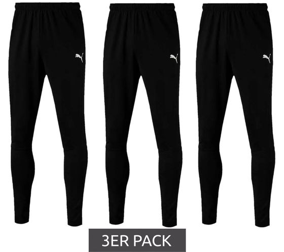 Pack of 3 PUMA LIGA men's training pants with DRYCELL sports pants sportswear 655313 03 black