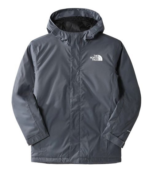 THE NORTH FACE Snowquest JKT kids jacket for girls and boys waterproof winter jacket with hood NF0A7X3N174 Grey