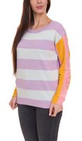 2er Sparpack Aniston CASUAL Pullover stylischer Damen Strick-Pullover im Colourblock-Look 51008313 Violett/Bunt