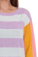 2er Sparpack Aniston CASUAL Pullover stylischer Damen Strick-Pullover im Colourblock-Look 51008313 Violett/Bunt
