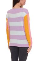 2er Sparpack Aniston CASUAL Pullover stylischer Damen Strick-Pullover im Colourblock-Look 51008313 Violett/Bunt