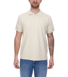 LAND ROVER Herren Polo-Shirt mit Baumwollanteil Kurzarm-Shirt mit Logo Stickerei 96006 Beige