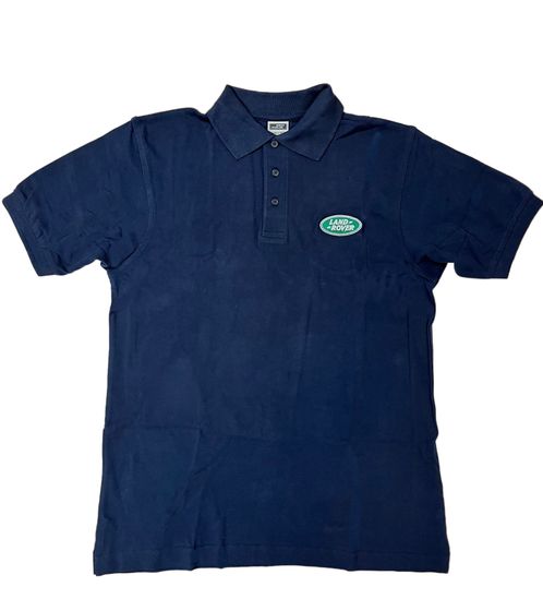 Polo de hombre LAND ROVER confeccionado en algodón de manga corta con logo bordado JN070 azul