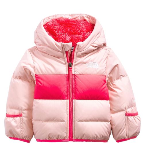 THE NORTH FACE Moondoggy Hoodie Baby Down Jacket Warm Toddler Winter Jacket for Girls NF0A4TJP3C1 Pink