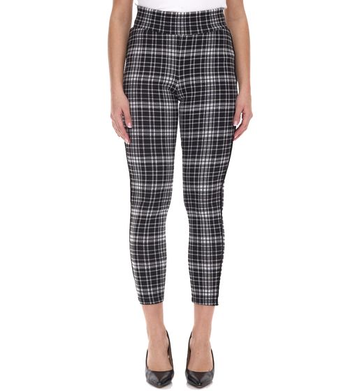 Pantaloni in tessuto da donna Aniston Selected, pantaloni slip-on a quadri 61294641 nero/bianco