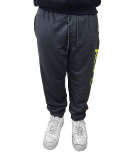 J|LINE Pantalón deportivo para hombre, pantalón de algodón con estampado, pantalón de entrenamiento tipo jogger, certificado Öko-Tex - estándar 100 gris