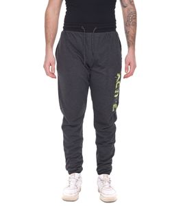 J|LINE Herren Sport-Hose Baumwoll-Hose mit Print Jogger Trainings-Hose Oeko-Tex zertifiziert - Standard 100 Grau