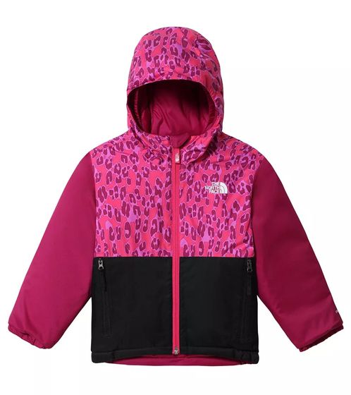 THE NORTH FACE Chaqueta de invierno para niños Todd Snowquest Insulated con Heatseeker Eco Chaqueta para la nieve para niñas con estampado animal NF0A4TJT352 Rosa/Rosa