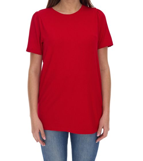 HECHTER PARIS Camiseta de mujer camisa de verano con mangas abullonadas ligeras 26272246 rojo