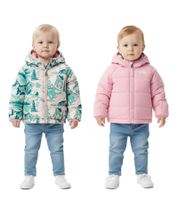 THE NORTH FACE Reversible Perrito Baby Isolations-Jacke mit Heatseeker Eco Wende-Jacke Mädchen Stepp-Jacke NF0A7QWOR6R0 Rosa/Bunt