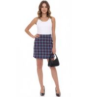 Aniston CASUAL gonna da donna minigonna gonna sottoveste a quadri 87576024 blu/marrone