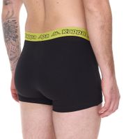 2er Pack Kappa Herren Boxershorts mit Marken Schriftzug und Logo Unterhose 351K1JW ADO Schwarz/Lime 2er Pack Kappa Herren Boxershorts mit Marken Schriftzug und Logo Unterhose 351K1JW ADO Schwarz/Lime