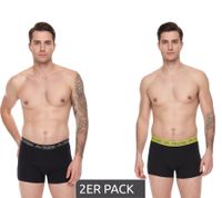 2er Pack Kappa Herren Boxershorts mit Marken Schriftzug und Logo Unterhose 351K1JW ADO Schwarz/Lime 2er Pack Kappa Herren Boxershorts mit Marken Schriftzug und Logo Unterhose 351K1JW ADO Schwarz/Lime