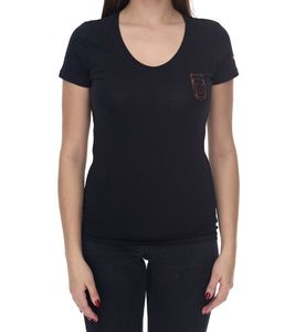 Chemise femme manches courtes JAGUAR chemise en coton avec imprimé dos et col V T-shirt Jaguar M2 noir