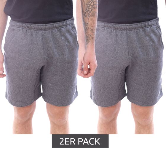 Confezione da 2 NIKE Park 20 Fleece Short Pantaloncini in cotone da uomo Pantaloni sportivi Pantaloncini fitness CW6910-071 Grigio