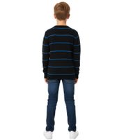 Pack de 3 KIDSWORLD jersey suave infantil de punto con rayas 24014735 negro/azul