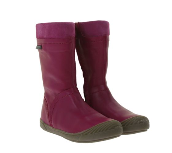 Bungaard chaussures pour enfants en cuir véritable, chaussures d'hiver respirantes, fabriquées au Portugal, doublées GB303030 755 Fuchsia